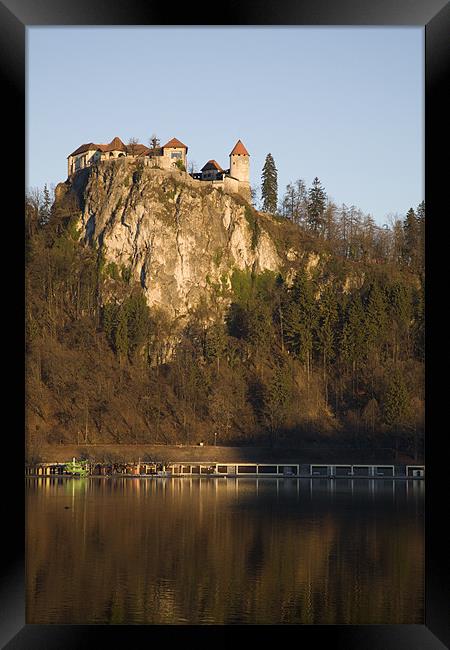 View across Lake Bled Framed Print by Ian Middleton