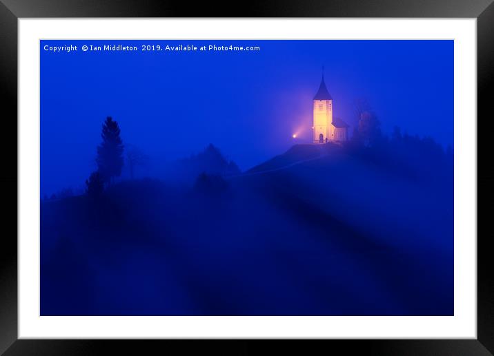 Jamnik church of Saints Primus and Felician Framed Mounted Print by Ian Middleton