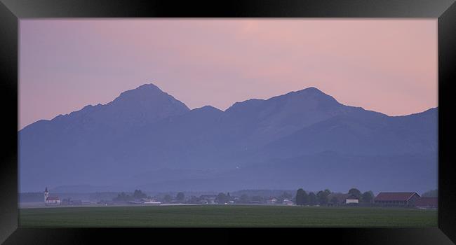 Kamnik Alps at dawn, Slovenia. Framed Print by Ian Middleton