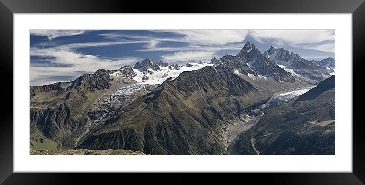 Mountains and glaciers Framed Mounted Print by Sergey Golotvin