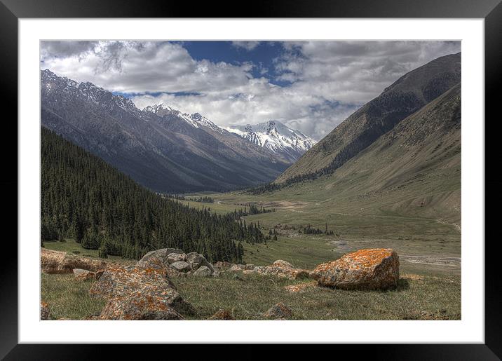 Summer in mountains Framed Mounted Print by Sergey Golotvin