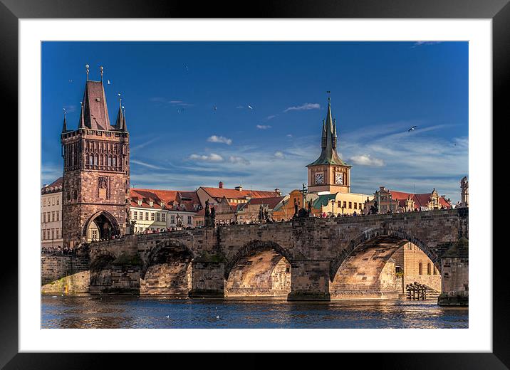 Sunny day in Prague Framed Mounted Print by Sergey Golotvin