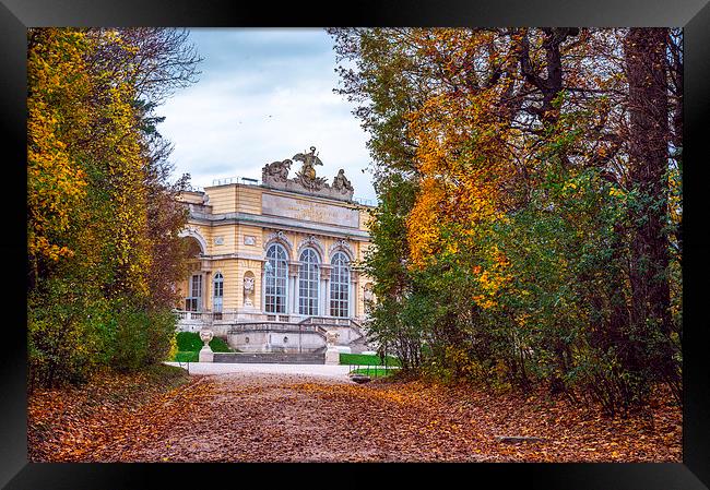 Gloriette in Schonbrunn park Framed Print by Sergey Golotvin