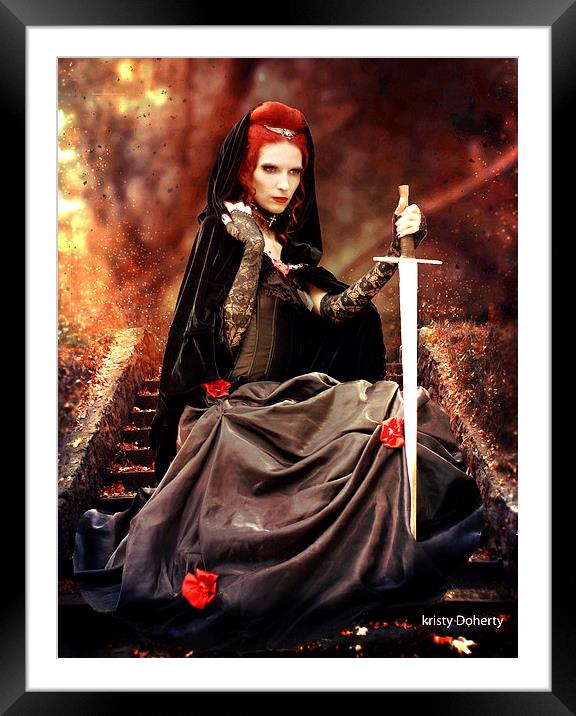 Slay them all Framed Mounted Print by kristy doherty