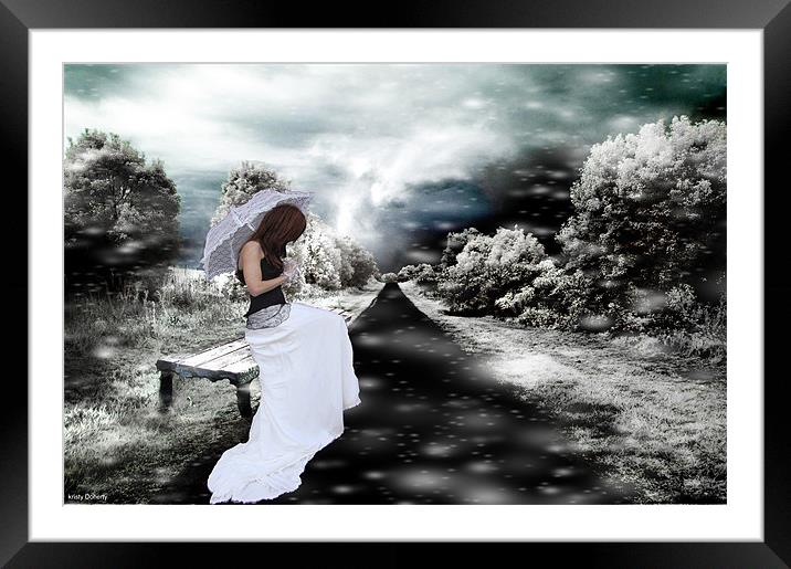 I will wait for you Framed Mounted Print by kristy doherty