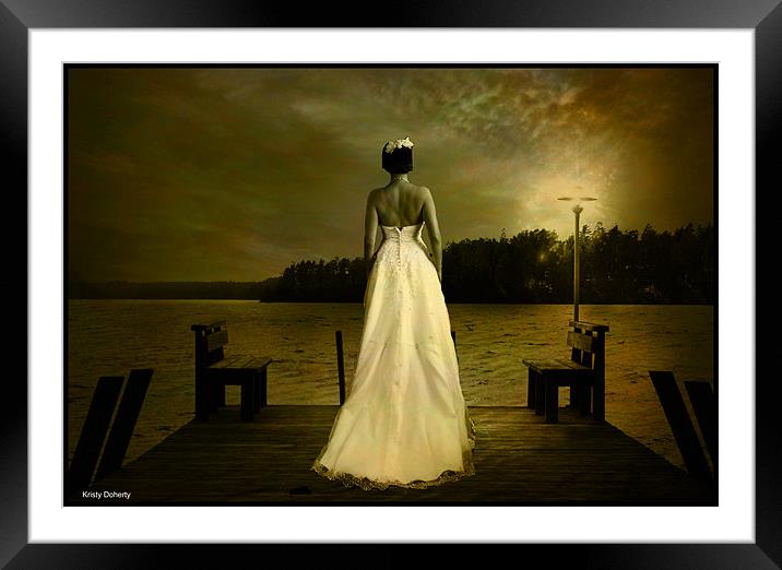 the bride Framed Mounted Print by kristy doherty