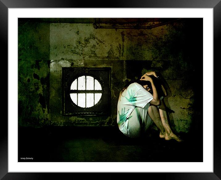 fear Framed Mounted Print by kristy doherty