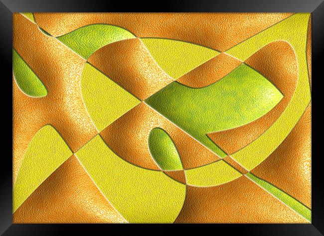 FRUIT ABSTRACT Framed Print by david hotchkiss