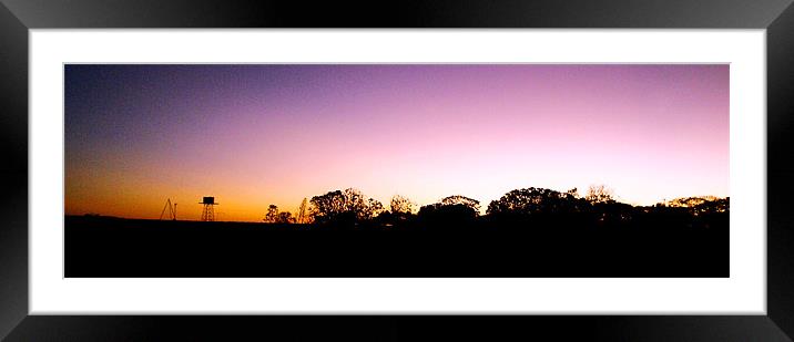 Station sunset Framed Mounted Print by Lenka Dunn