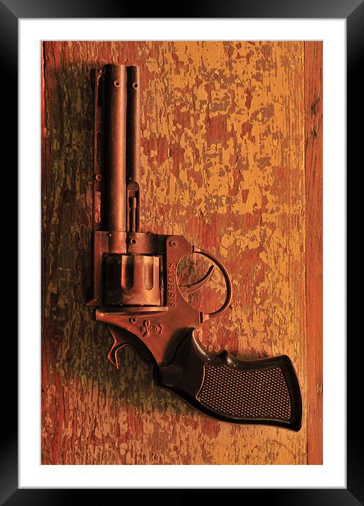 Gun Framed Mounted Print by Jean-François Dupuis