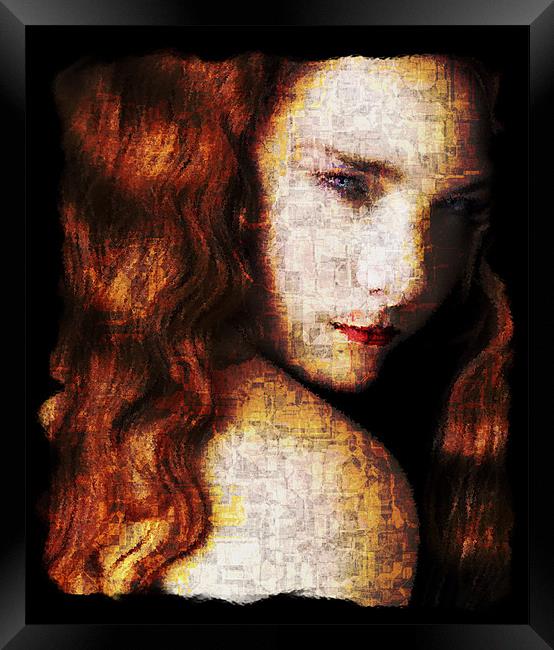 Red head Framed Print by Jean-François Dupuis