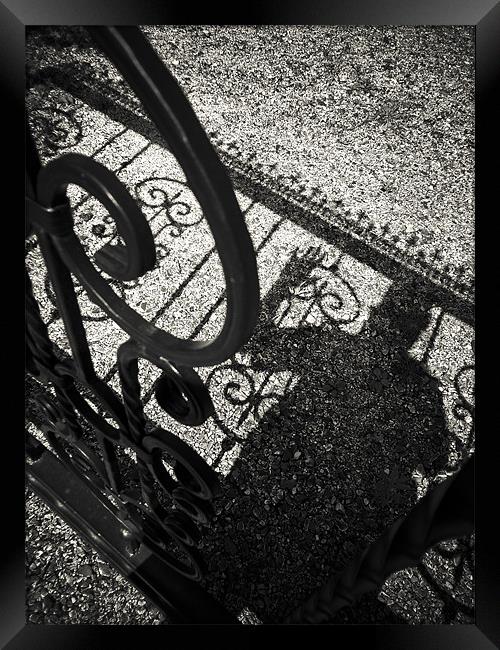 Iron fence Framed Print by Jean-François Dupuis