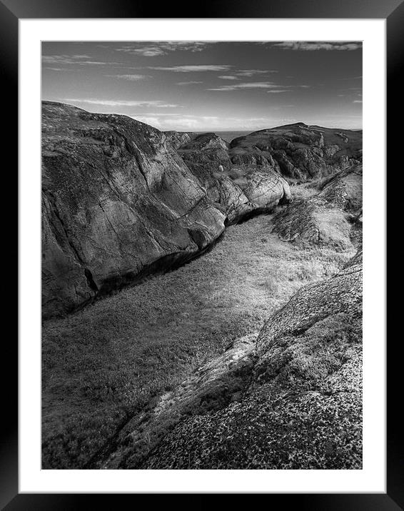 Rock Framed Mounted Print by Jean-François Dupuis