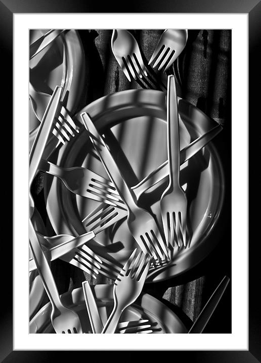 Forks Framed Mounted Print by Jean-François Dupuis