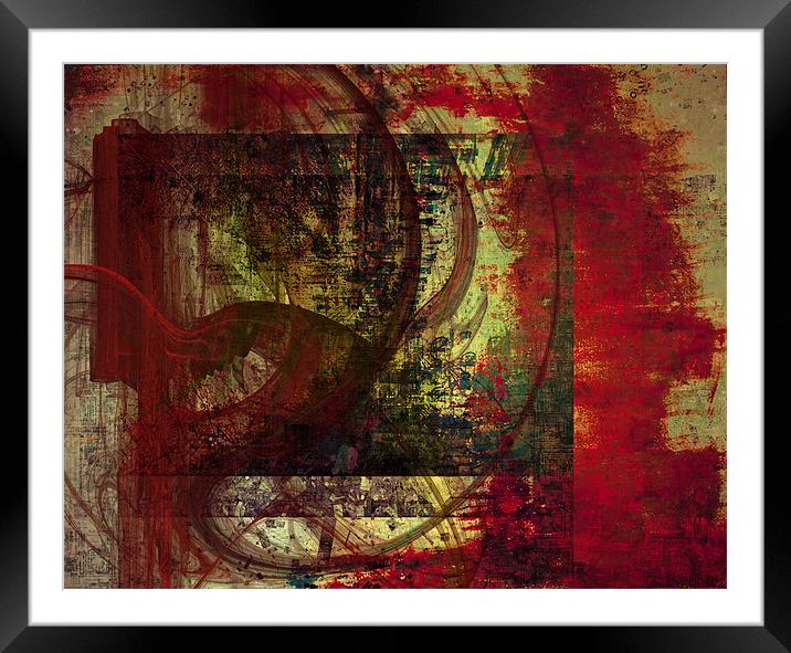 Red dream Framed Mounted Print by Jean-François Dupuis