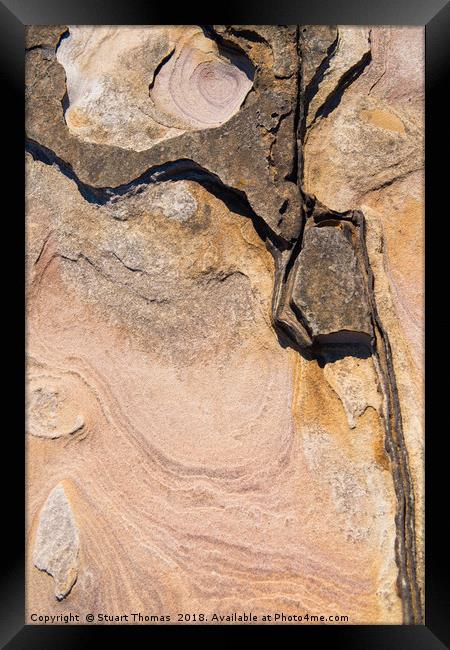 Northumberland Rock Framed Print by Stuart Thomas