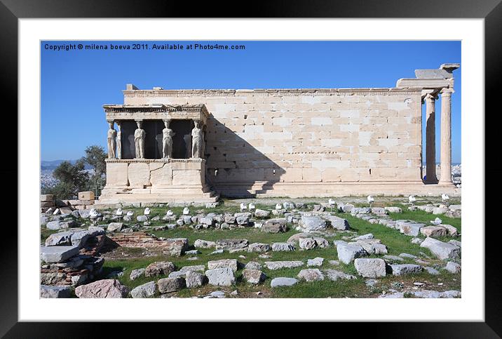 acropolis Framed Mounted Print by milena boeva