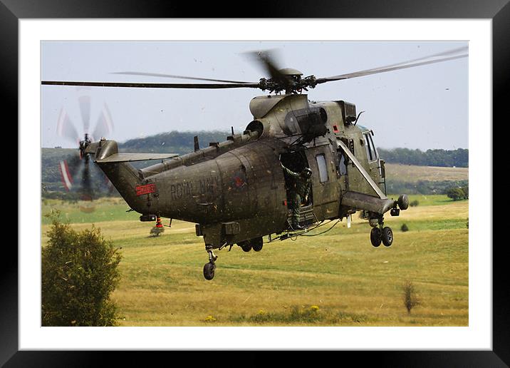 Royal Marines Sea King Framed Mounted Print by Oxon Images