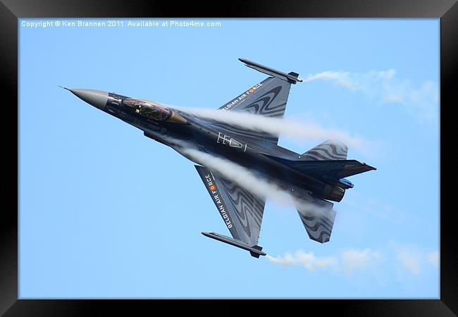 Belgian AIr Force BAF F16 Framed Print by Oxon Images