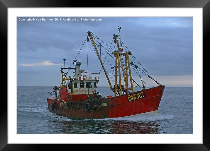 Fishing Trawler Framed Mounted Print by Oxon Images