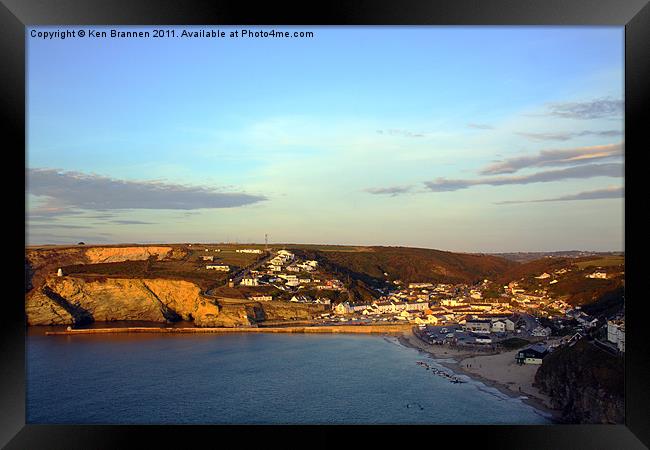 Portreath Harbour Framed Print by Oxon Images