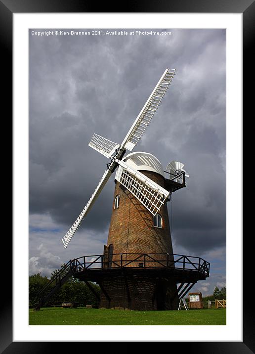 Wilton Windmill Framed Mounted Print by Oxon Images
