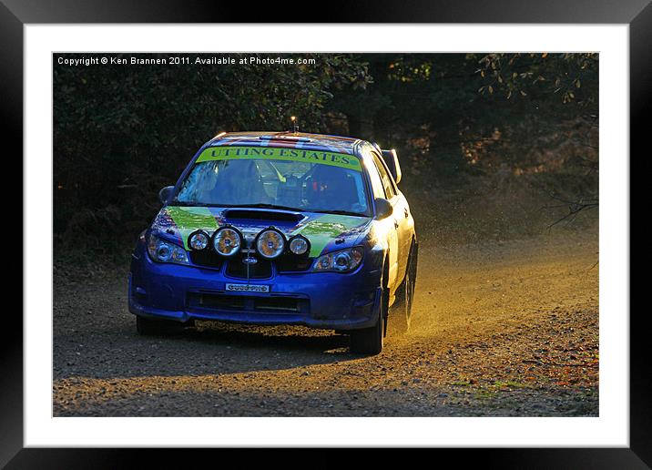 Tempest Rally Impreza Framed Mounted Print by Oxon Images