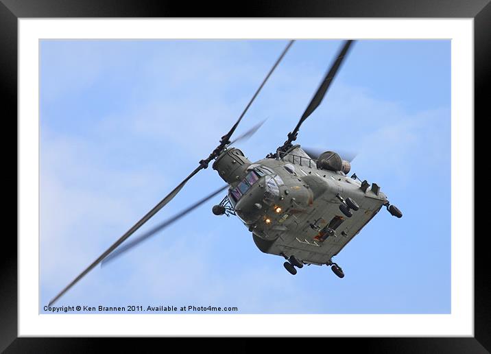 Royal Air Force Chinook Framed Mounted Print by Oxon Images