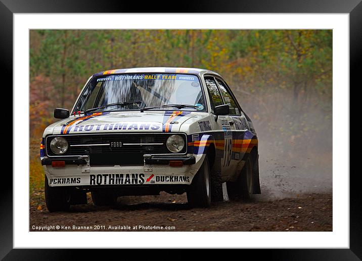 Rothmans Rally Escort Framed Mounted Print by Oxon Images