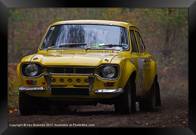 Ford Rally Escort Framed Print by Oxon Images