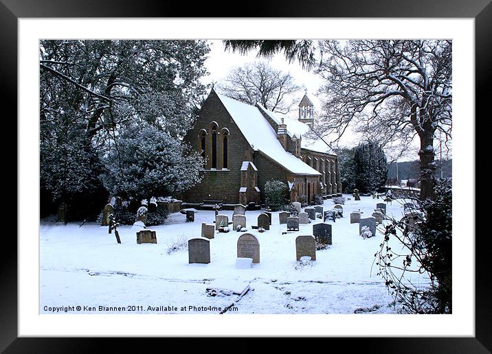 Dunsden Church Framed Mounted Print by Oxon Images