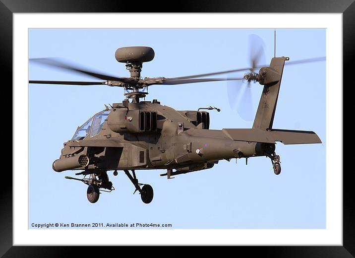 AH64 Apache Longbow Framed Mounted Print by Oxon Images