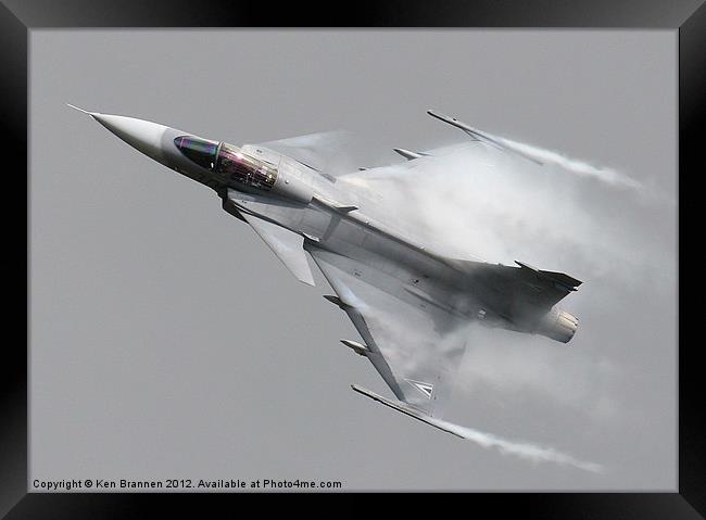 Saab JAS39 Gripen Framed Print by Oxon Images