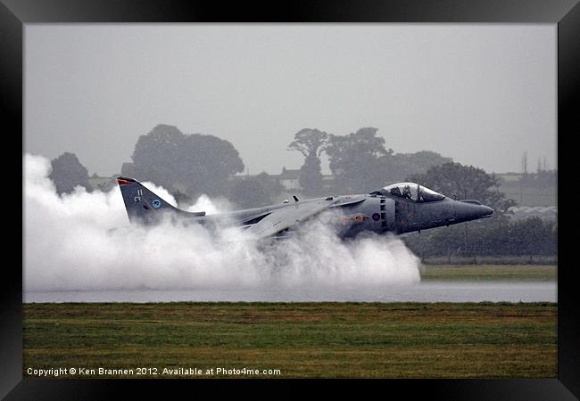 Stormy Harrier GR9 Framed Print by Oxon Images
