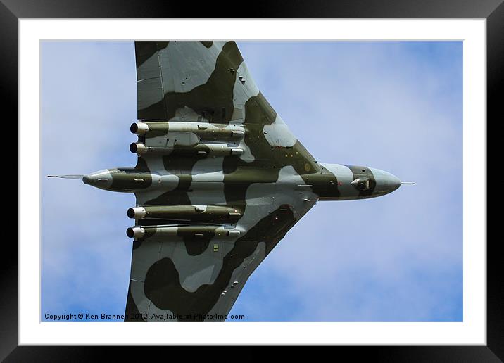 Avro Vulcan XH558 Flying overhead Framed Mounted Print by Oxon Images