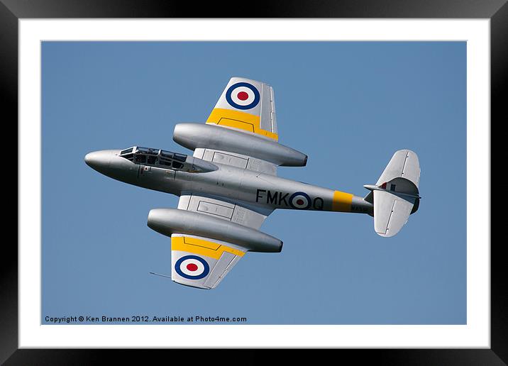Gloster Meteor T7 WA591 Framed Mounted Print by Oxon Images