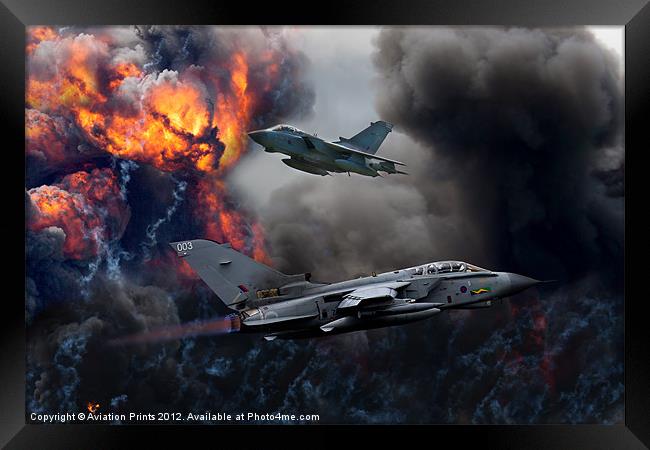 Tornado GR4 Attack Framed Print by Oxon Images