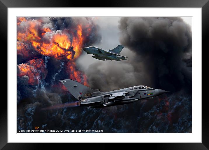 Tornado GR4 Attack Framed Mounted Print by Oxon Images