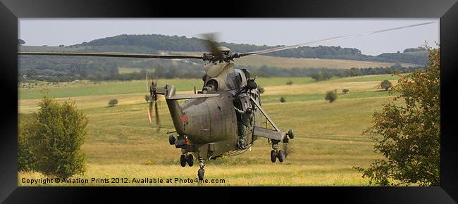 Royal Marines Sea King Panoramic Framed Print by Oxon Images