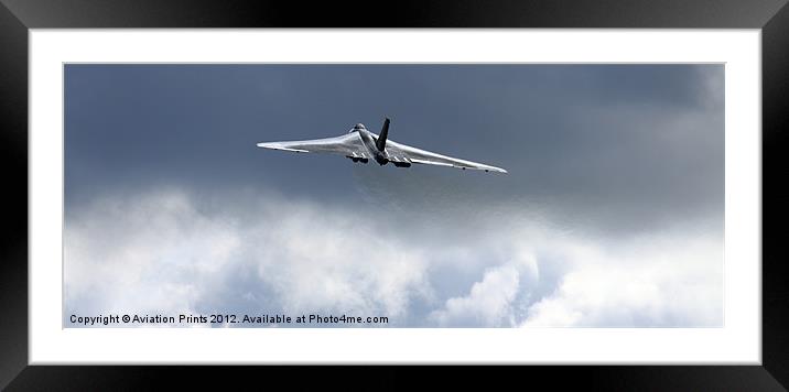 The Mighty Vulcan Bomber XH558 Framed Mounted Print by Oxon Images