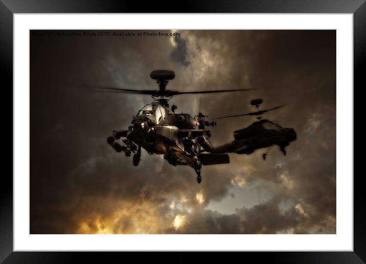 Apache storm Framed Mounted Print by Oxon Images