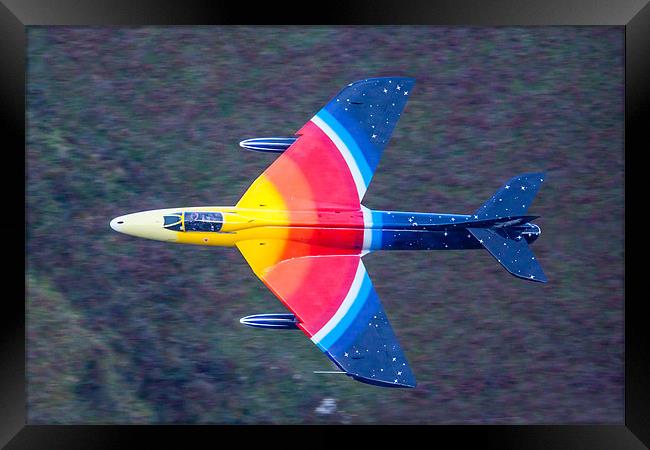 Miss DeMeanour Hawker Hunter Jet Framed Print by Oxon Images