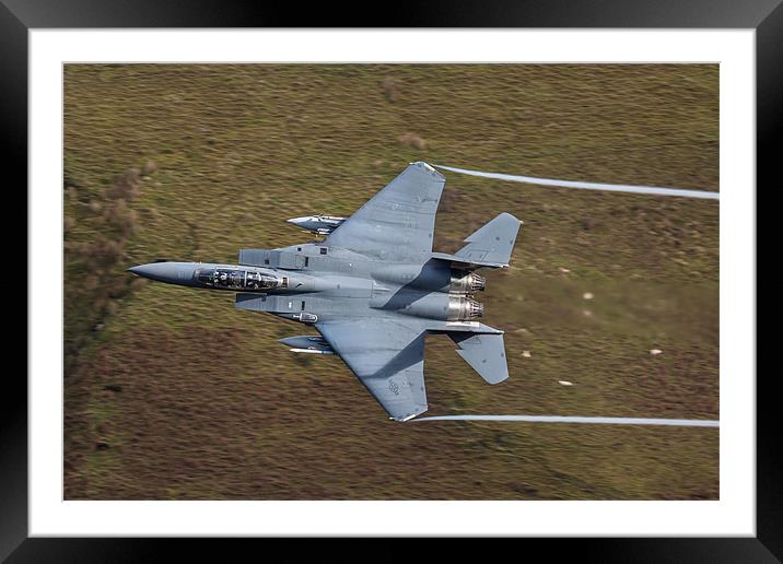 F15 in Wales Framed Mounted Print by Oxon Images