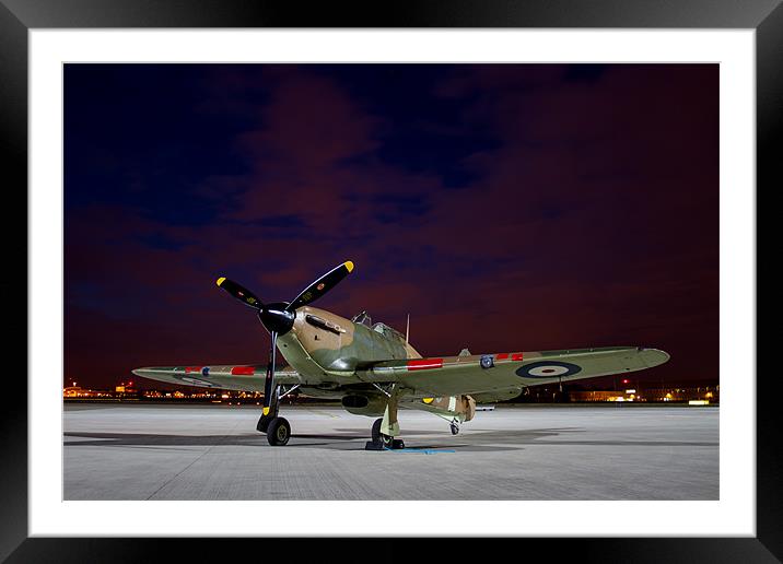 Hawker Hurricane Framed Mounted Print by Oxon Images