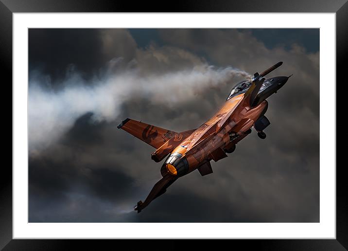 RNAF F16 Framed Mounted Print by Oxon Images