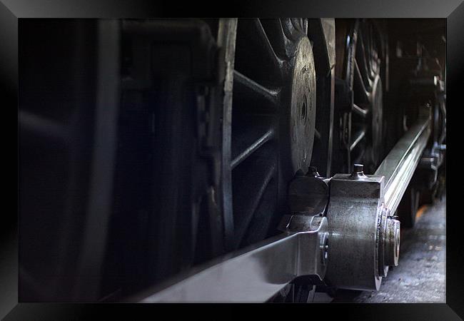 Steam Train wheels Framed Print by Oxon Images