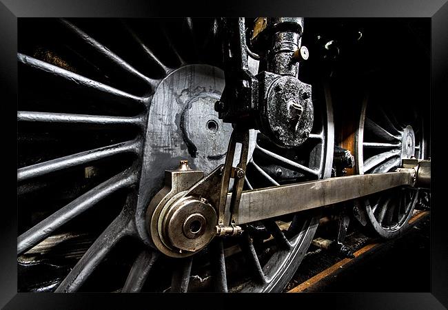 Steam Train Wheels Framed Print by Oxon Images