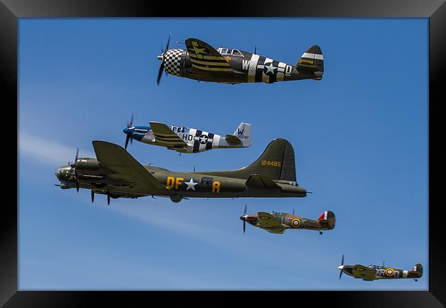 Eagle Squadron and Sally B Framed Print by Oxon Images