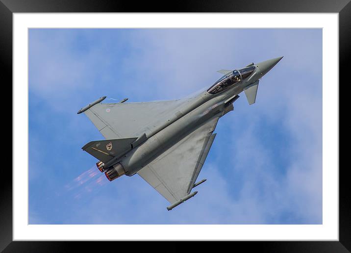 Typhoon FGR4 at Duxford Framed Mounted Print by Oxon Images