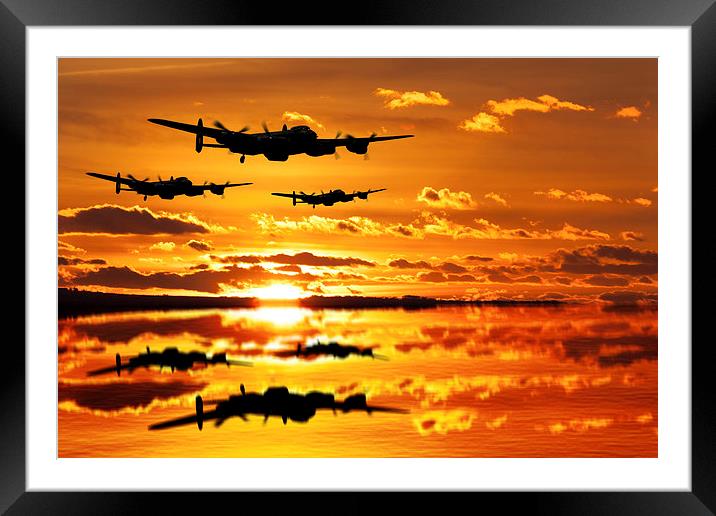 The Training sortie Framed Mounted Print by Oxon Images
